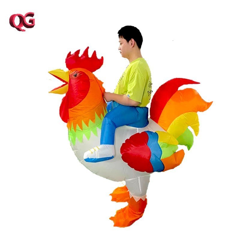 Adult Animal Parrot Rooster Flamingo Inflatable Costume Dress Suits Purim Halloween Christmas Anime Party Cosplay Costumes 241121
