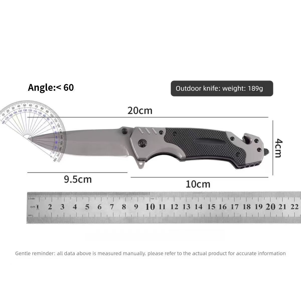 8Models 3300BK Infidel Out the front Knife 3.95 D2 Black Double Edge fixed blade knife Blade Aluminum pocket knife Handles Outdoor Camp couteau Hunt T