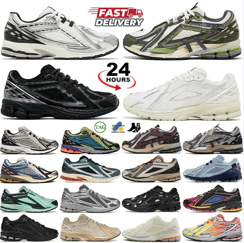 Luxury 1906 Running Shoes Designer Shoes 1906r Protection Pack Mens Sneakers Silver Black White Metallic Gold Leather Top Quality Womens Trainers EUR 36-45