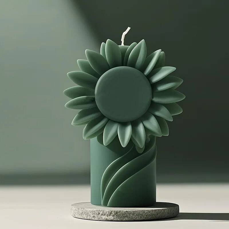 Bestseller Valentine's Day Aroma DIY Sunflower Creative Diffuser Candle Ornament Silicone Mold For Handmade Gift ddmytues