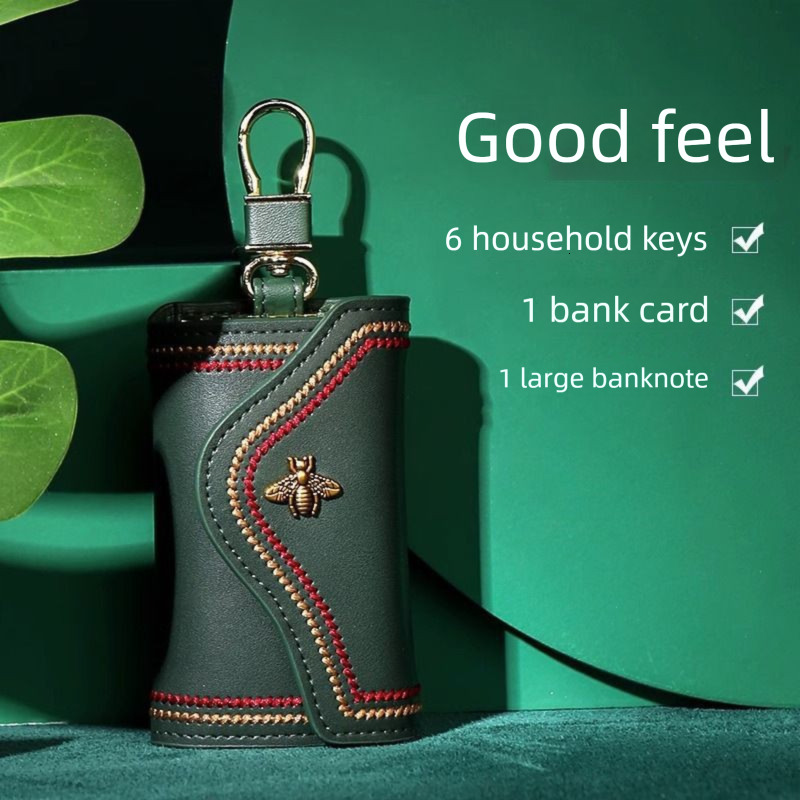 New Key Case Protective Cover Card Holder 2-in-1 For Men And Women Compact Retro Designer Wallet Luxury Wallet Fashion Purse Mini Storage Key Bag