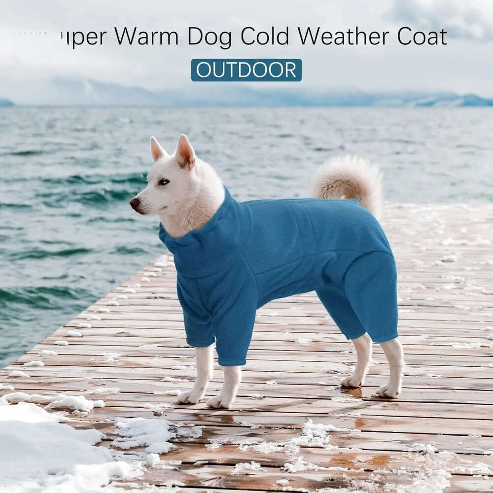Famous brand ATUBAN Dog Winter Coat Soft Fleece Pullover Pajamas Pet Windproof Warm Cold Weather Jacket Vest Cozy Jumpsuit Apparel Clothes pupakaIK