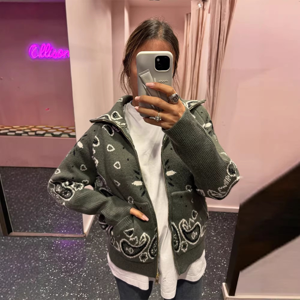 2025 Autumn Winter New Womens Clothing Altay Ethnic Style Tassel Loose Turn-Down Collar Womens Cardigan Sweater Coat for Women Autumn