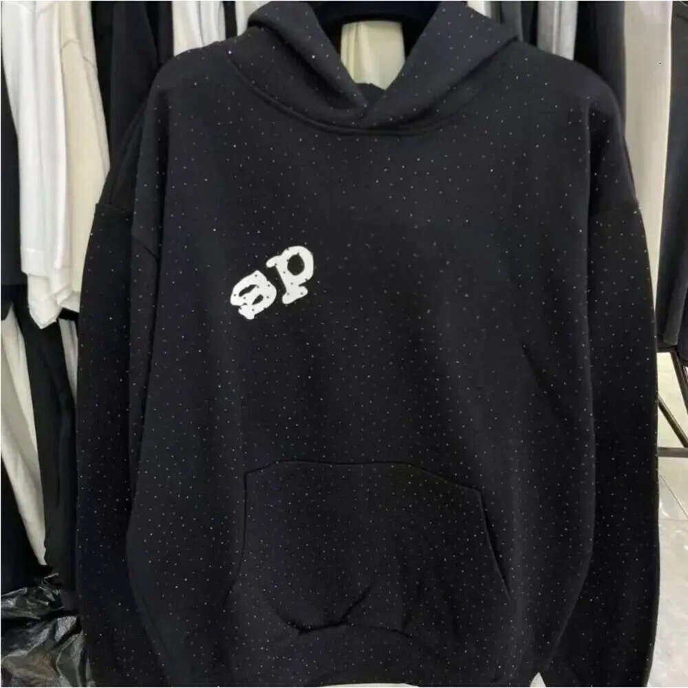Spiderhoodie Designer Rhinestone Hoody Young Thugs Cobweb Print Y2k Mens Hoodies Designer Spider Hoody Hip Hop Hoodies Rhinestone Studded Designer Hoodies Dcb