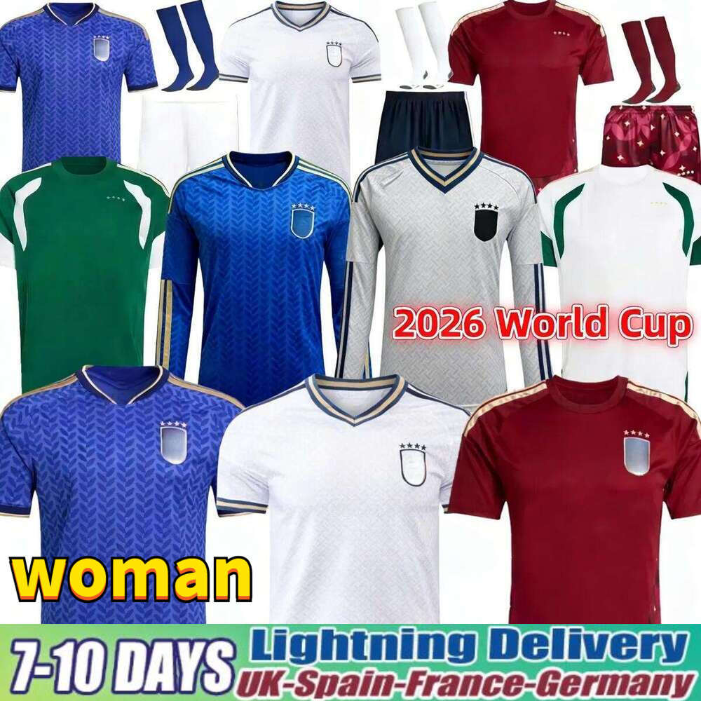 Italy Jersey 2026 World Cup italia Soccer Jerseys Football Shirts 24 25 26 27 Away Home DI LORENZO RETEGUI BARELLA FRATTESI PELLEGRINI DIMARCO GOALKEEPER Kids kit top