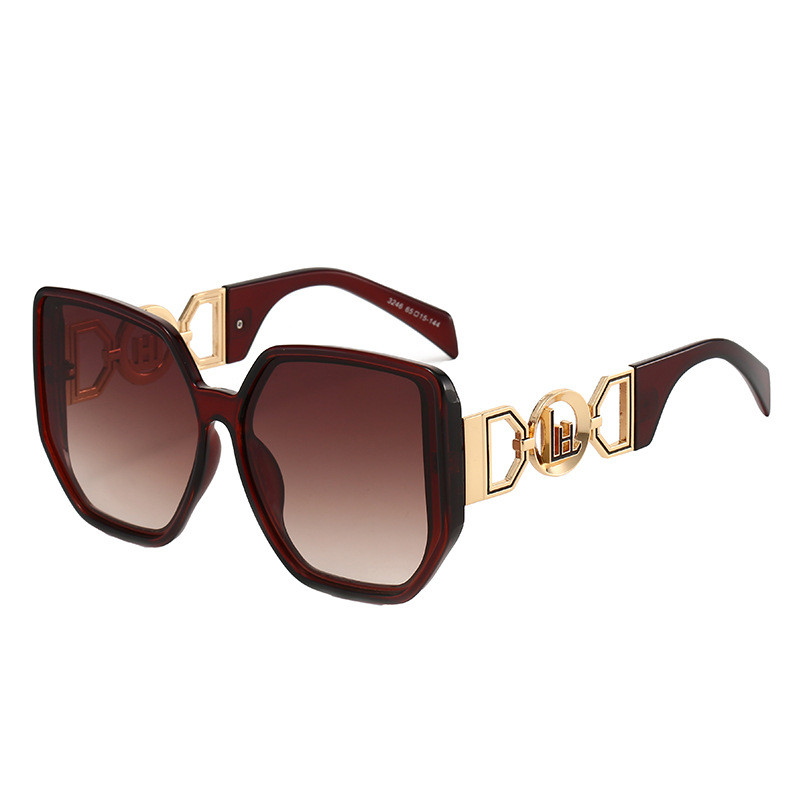 Designer Sunglasses Men Women Sunglasses Polarized UV400 Sunglasses Oversize Frame Luxury Goggle Pilot Alloy Frame Eyewear KK7190