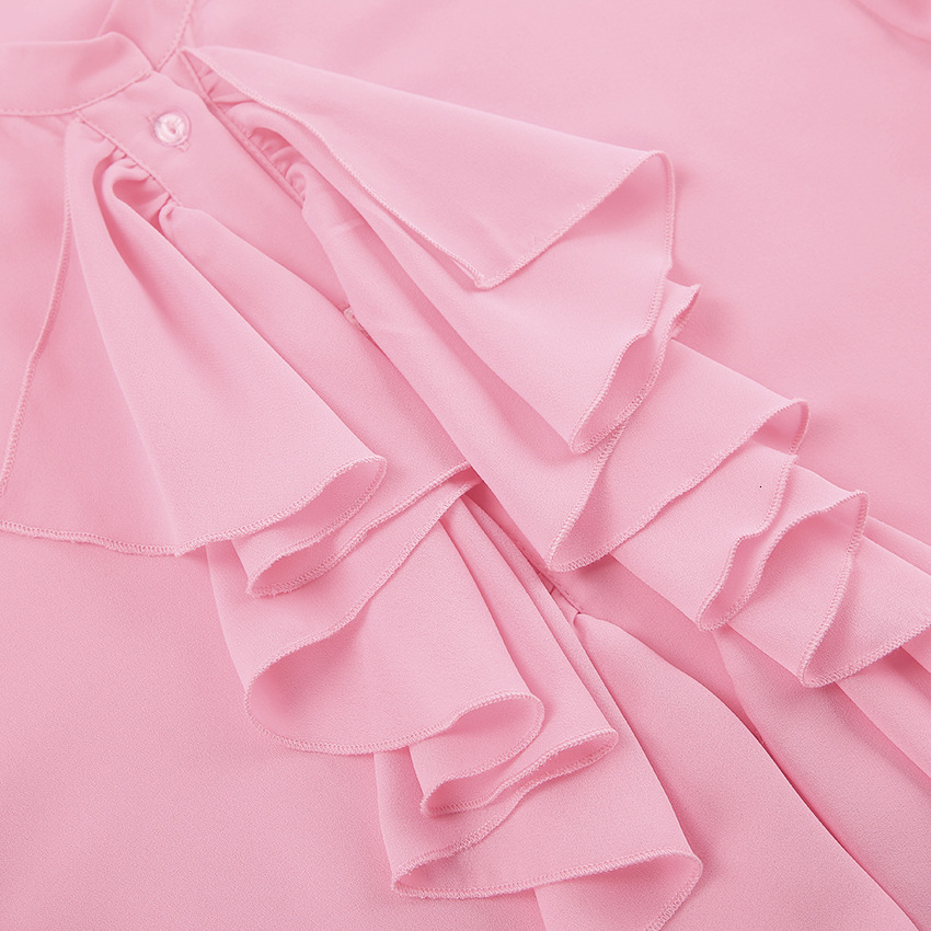 Flare Sleeve Solid Irregular Slim Blouse Top Women Ruffles Halter Lace-up Summer Blouses Chic Dropship 240821