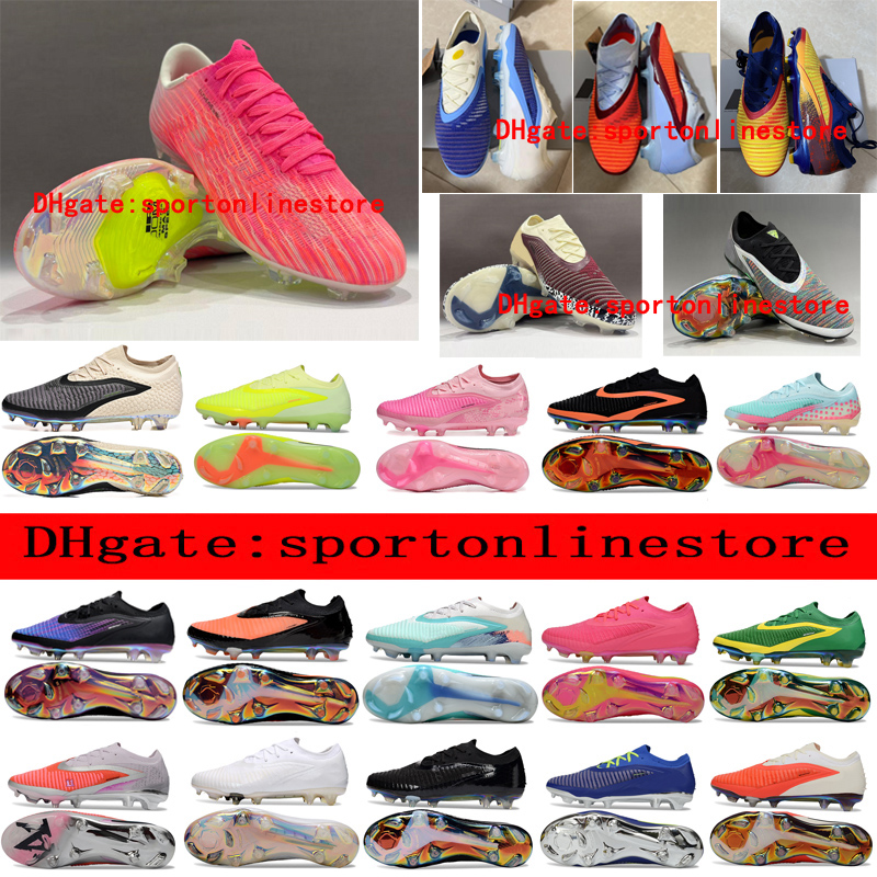 Send Bag outdoor Football Boots GX III Elite FG Soccer Shoes Men Soft Leather Comfortable Trainers Knit mens Football Cleats mens size 6-12 botas de futbol