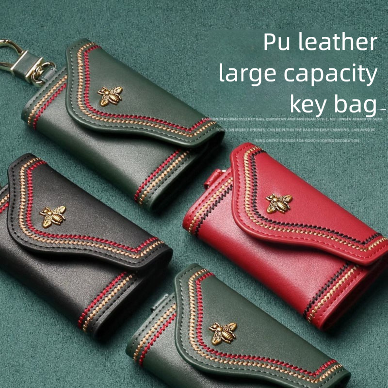 New Key Case Protective Cover Card Holder 2-in-1 For Men And Women Compact Retro Designer Wallet Luxury Wallet Fashion Purse Mini Storage Key Bag