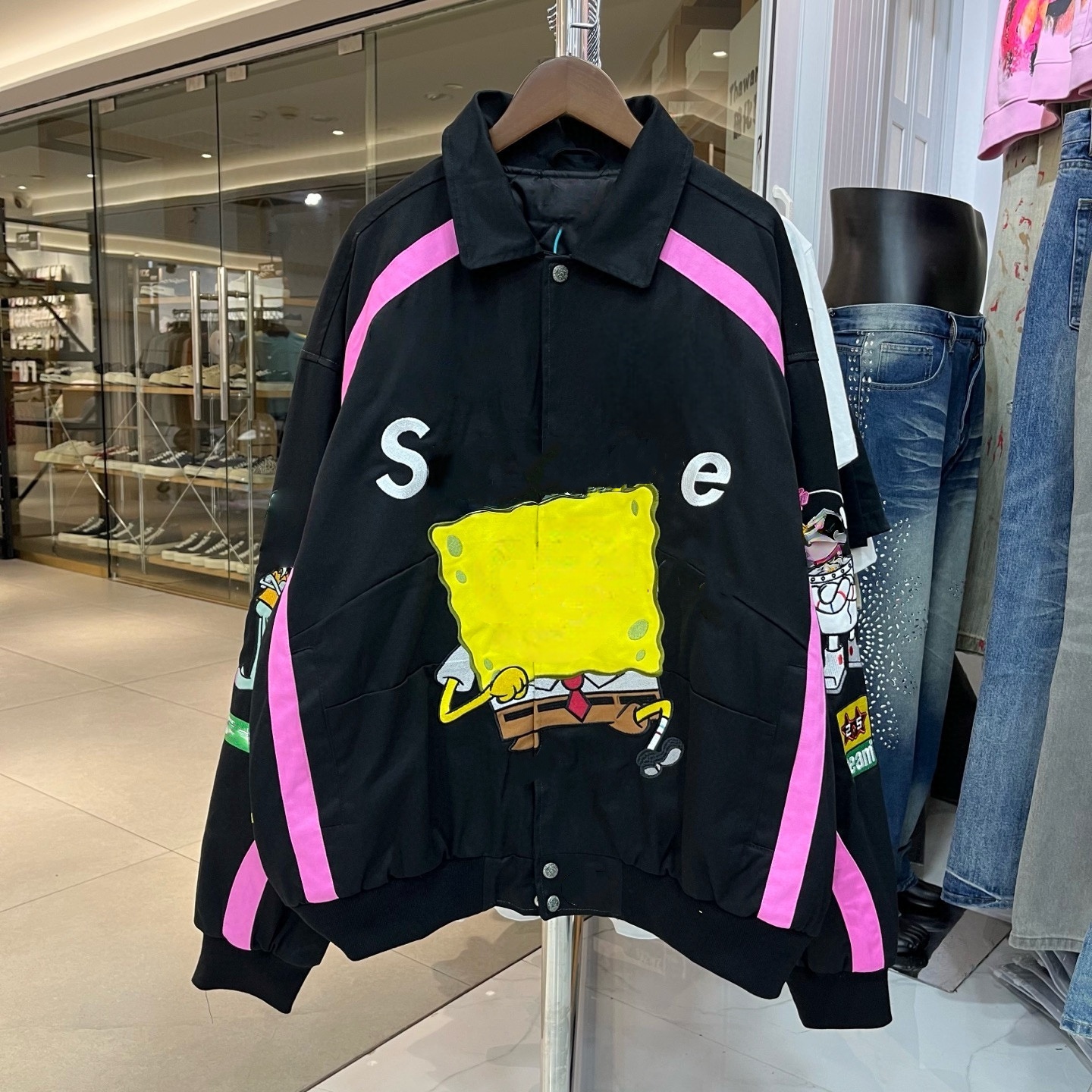 Men's Jackets Fashion Brand Men Jacket Letters Embroidery Denim fabric coat Vintage Loose Baseball Mans Hip Hop Autumn Varsity coat mens coats