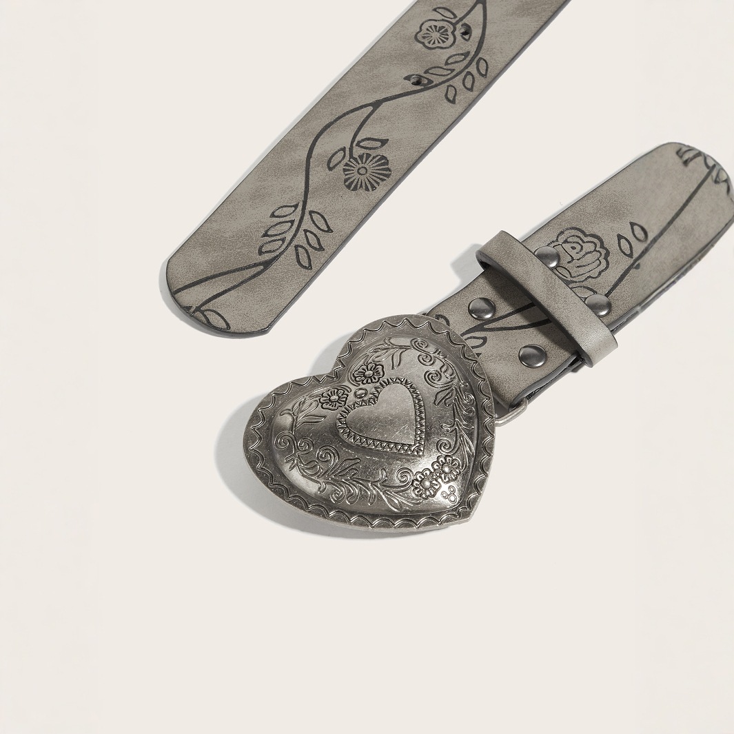 Luxury Brand Designer Belt European And American Style Hot Girl Daily Brown Texture Niche Pin Buckle Belt Special Printed Pattern Leather Belt Unisex