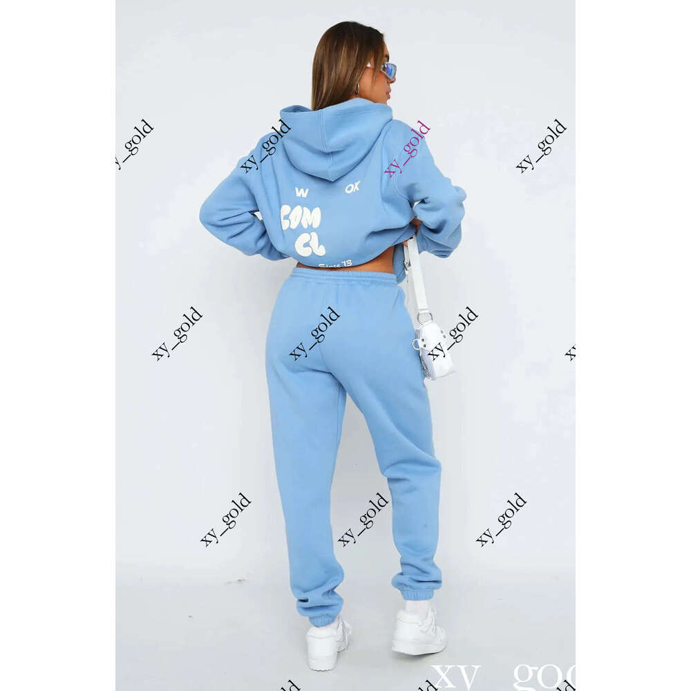 2026 Whitefoxly Hoodie Designer Women Tracksuits Two Pieces Sets Sweatsuit Autumn Female Hoodies Hoody Pants With Sweatshirt Ladies Loose Jumpers Woman 287