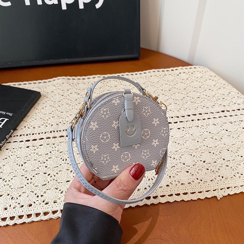 2026 New Collection Fashion Print Elegant Handbag Simple Commuting Stylish Circle Bag Light Luxury Versatile Coin Purse Available in Various Colors