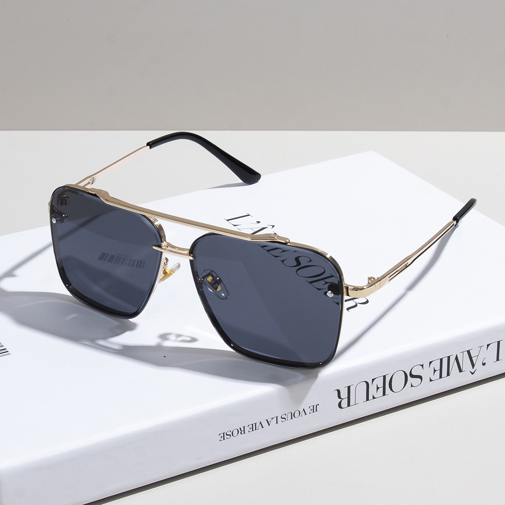 Designer Sunglasses Men Women Sunglasses Polarized UV400 Sunglasses Oversize Frame Luxury Goggle Pilot Alloy Frame Eyewear KK7199