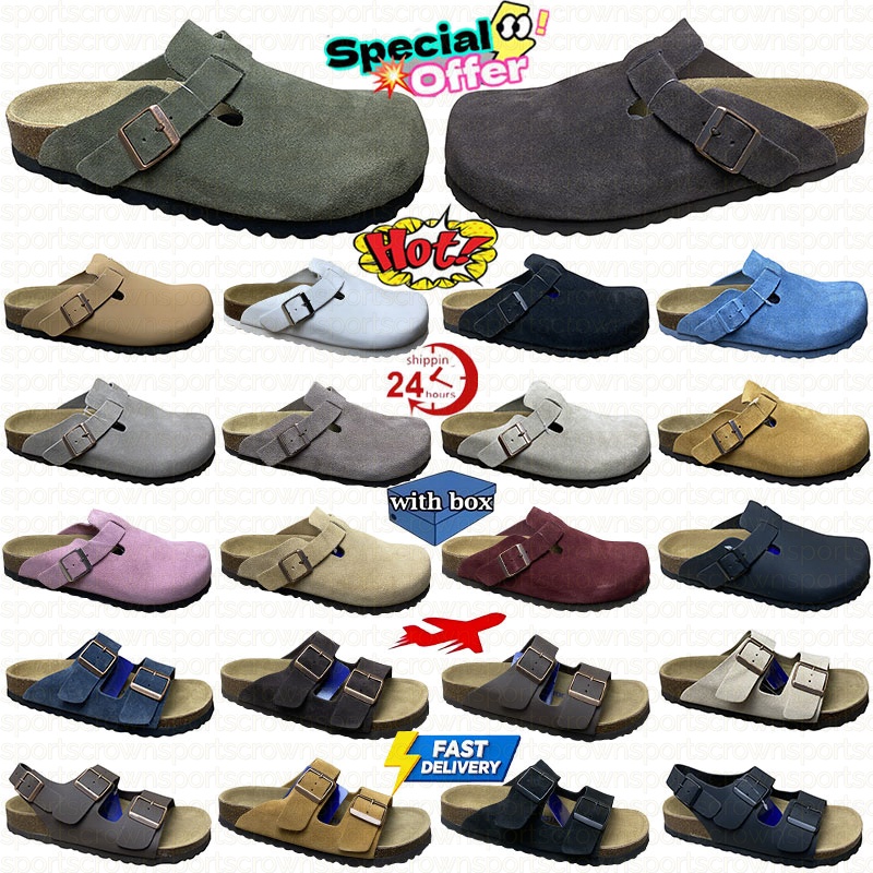 Designer Sandals Clogs Slipper Slides Shoes Mules Sliders Slippers For Mens Womens Cork Flat Soft Suede Snow Sandles Slides Sandales Sandalias With Box size 35-46