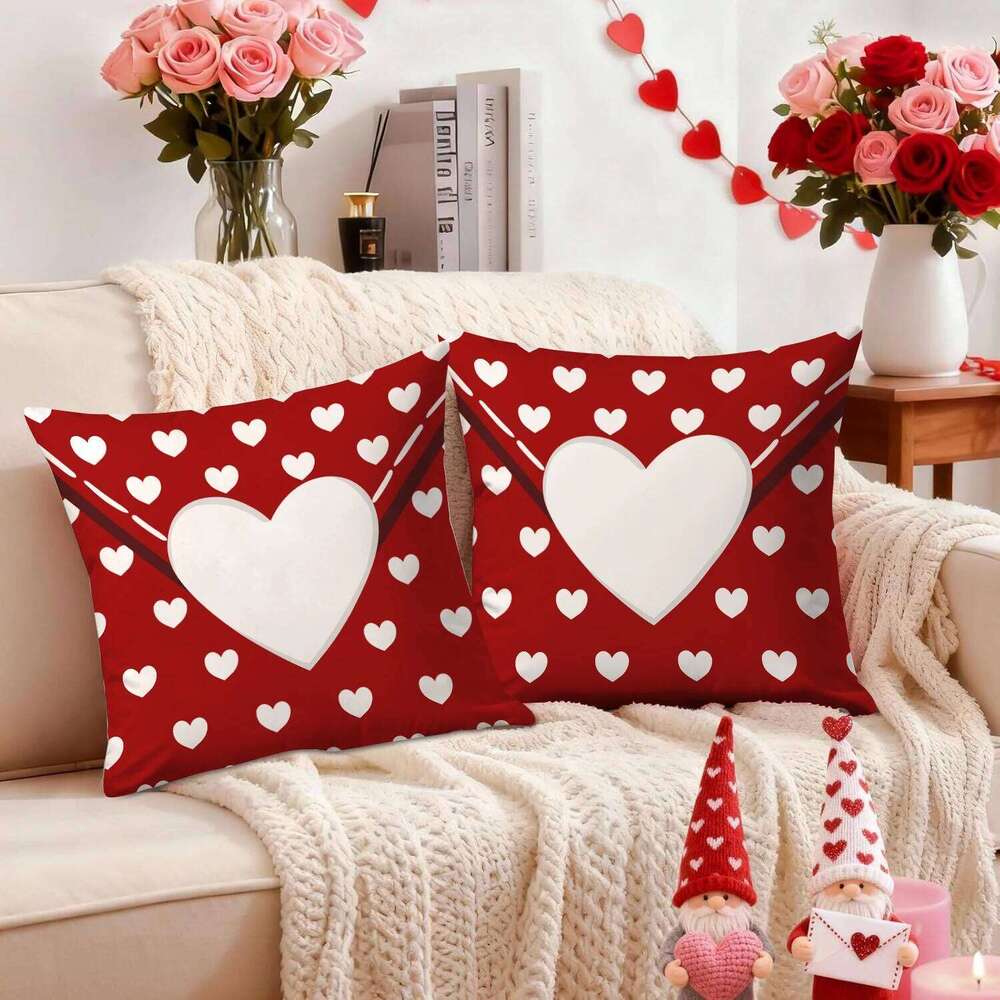 Pillow Case Love Envelope Cushion Cover Valentine's Day Wedding Anniversary Decor For Sofa