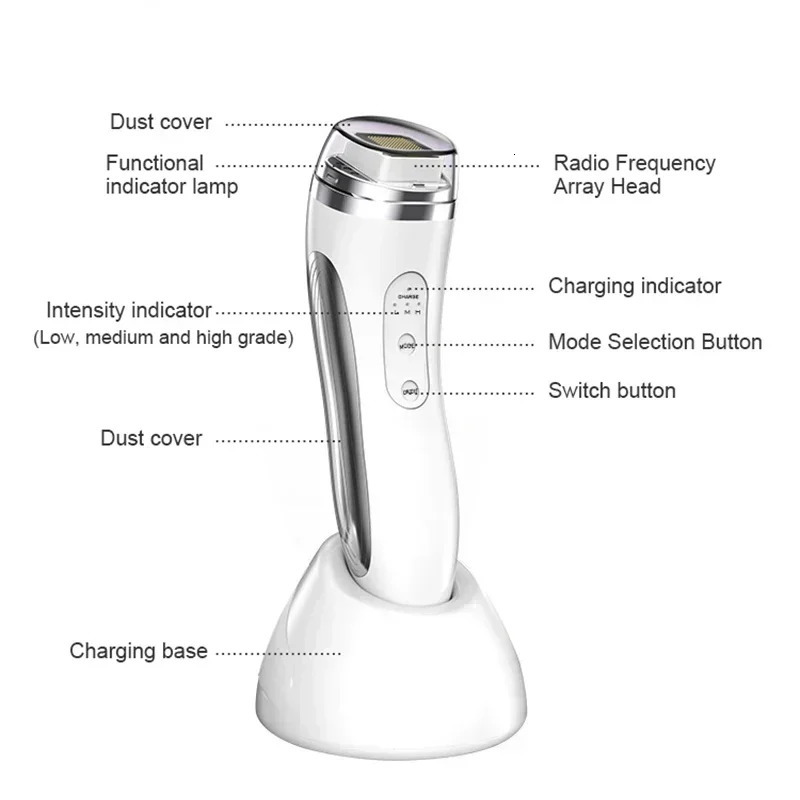 RF Radio Frequency Face Device Dot Matrix Beauty Massager Home r Skin Massage Machine 260113