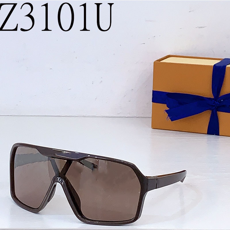 Womens fashion designer Sunglasses mens face mask designer glasses gray frame with lens logo design street cool style UA400 protection Comes with box Z3101U