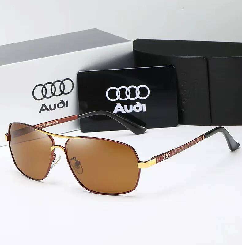 Audi Polarized UV400 Driving Sunglasses Men/Women Square Frame Glasses Gift for Auto Enthusiasts 5571 26Y0119