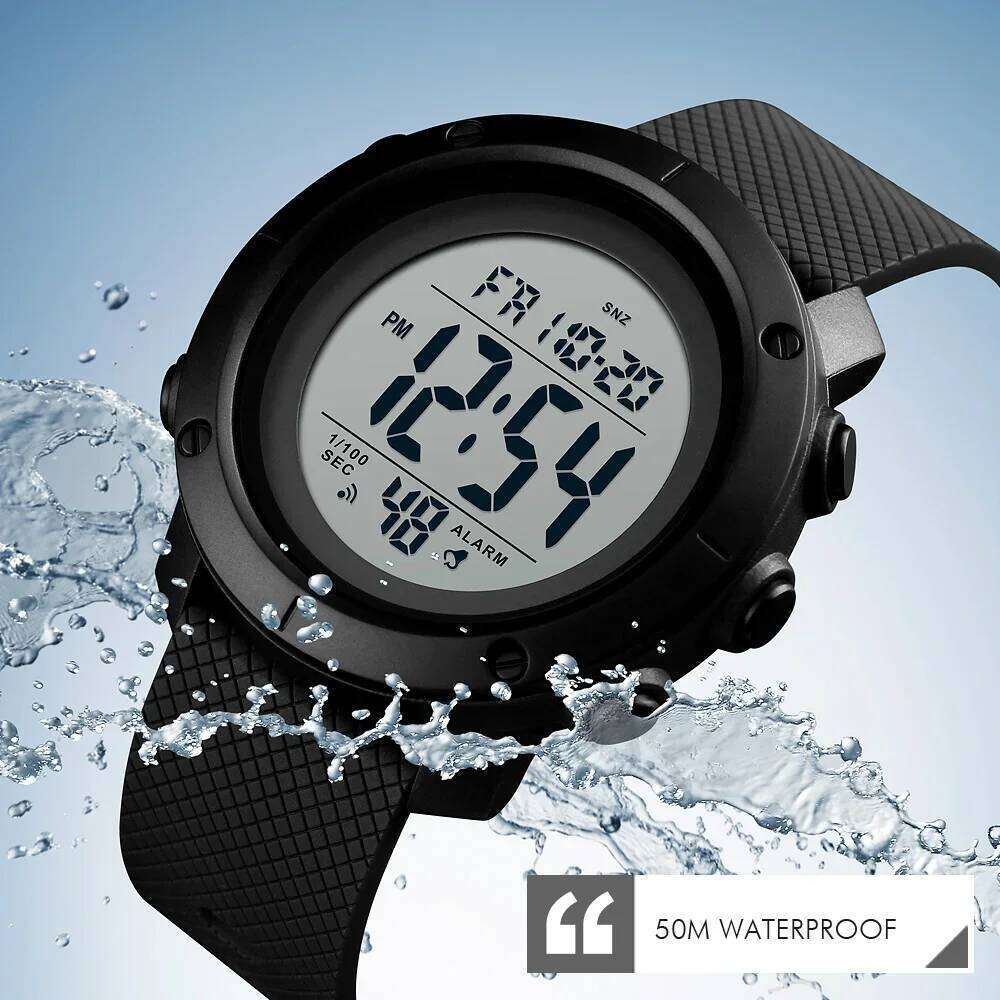 SKMEI 1426 Montre Alarm Clock Fashion Digital Relogio Masculino Sport Watch Men Luxury Brand 5Bar Waterproof Watches 26H0119