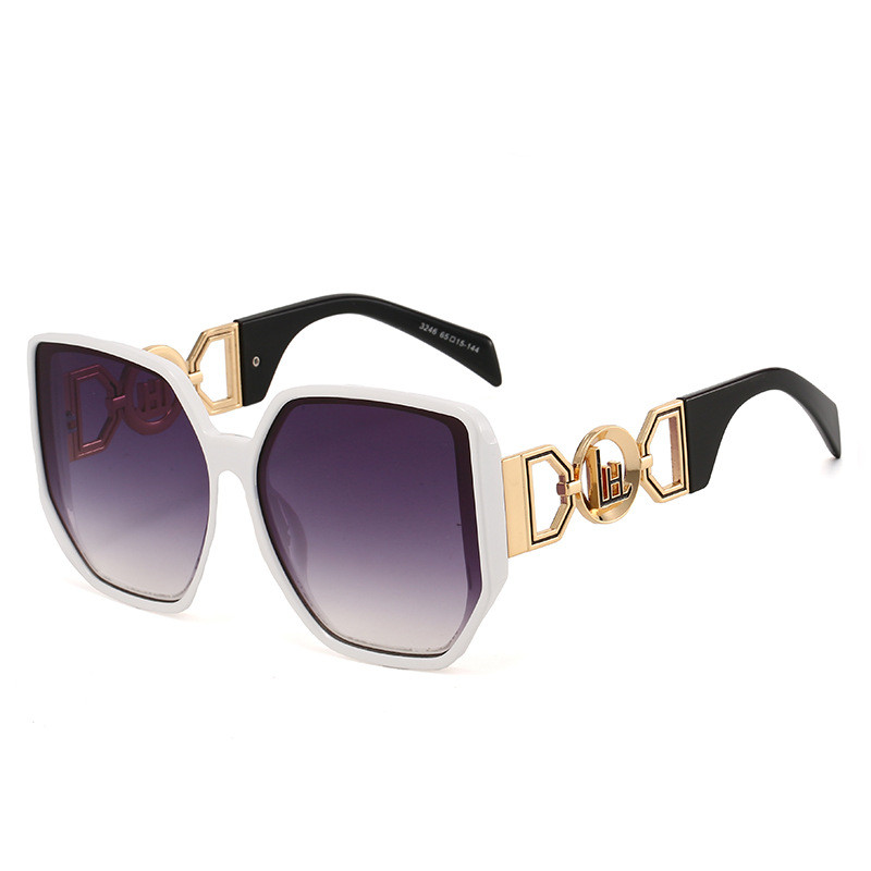 Designer Sunglasses Men Women Sunglasses Polarized UV400 Sunglasses Oversize Frame Luxury Goggle Pilot Alloy Frame Eyewear KK7190