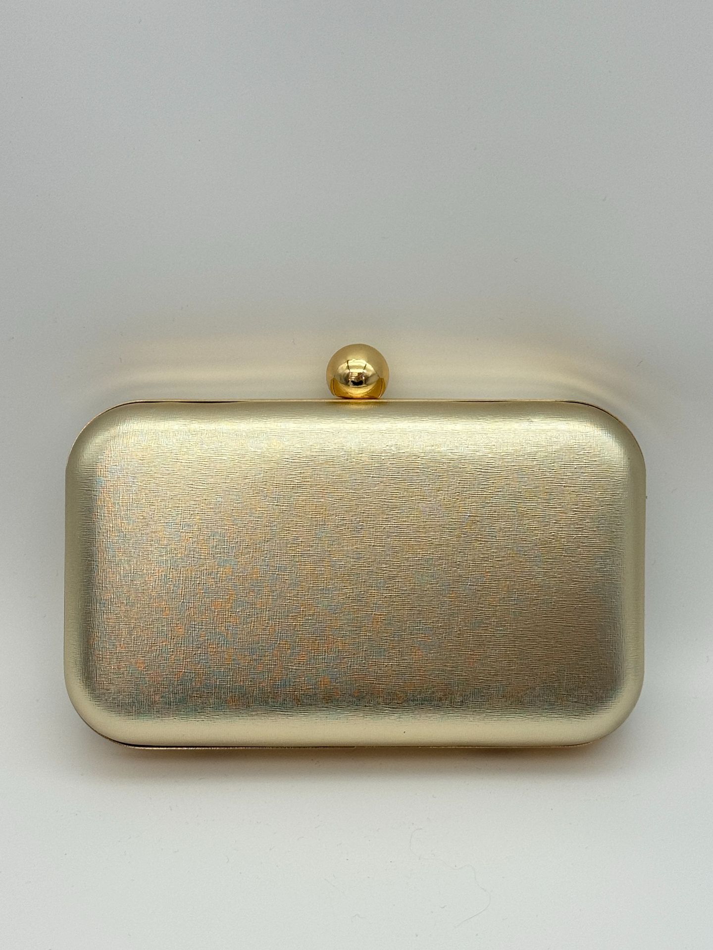 European-style metallic color box-shaped handbag, simple and retro clutch bag, evening bag, hard crossbody bagXJ240729