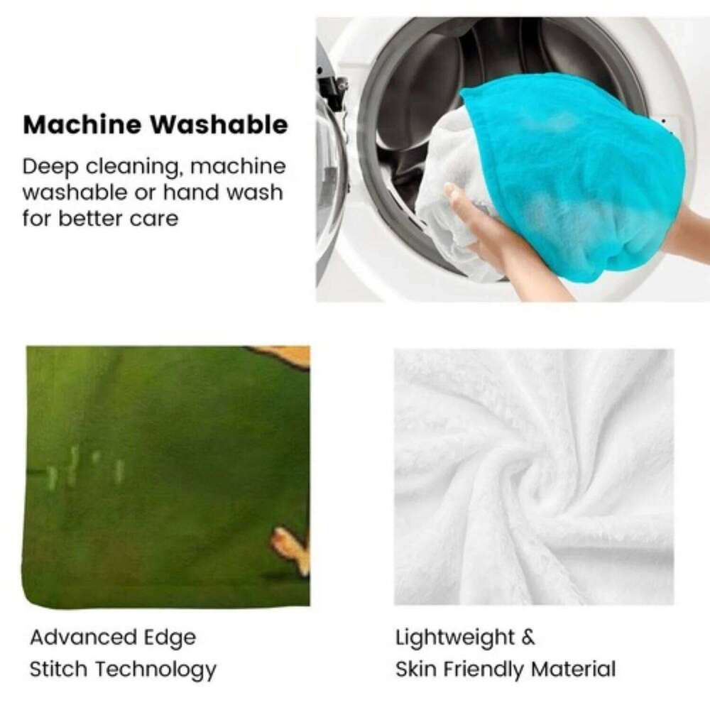 Artistic Wolf Flannel Winter Travel Bedroom Sofa Gift Soft Blanket All Season Breathable Warm Home Bed Throw W260120