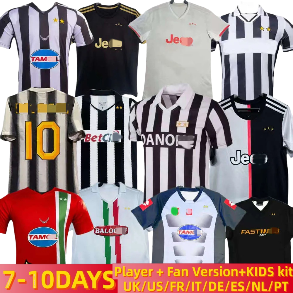 Juventues Retro soccer jersey football kit shirt JUVEs Vintage DEL PIERO PIRLO Marchisio INZAGHI 84 85 94 95 96 97 98 99 02 03 04 05 11 12 15 16 ZIDANE POGBA Conte uniforms
