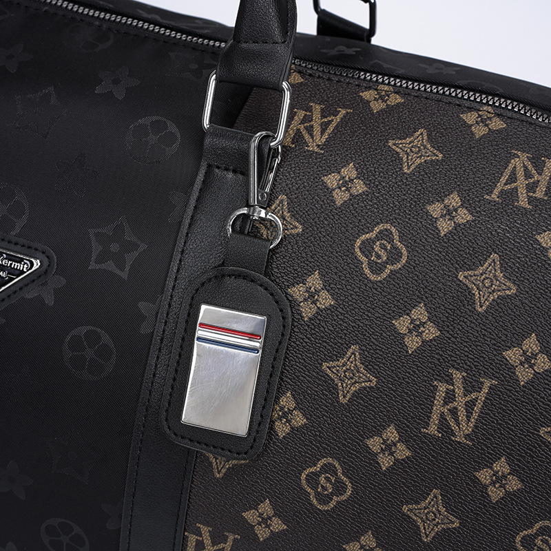 Free Shipping 2026 New Advanced Print Design Large Capacity Travel Bag Unisex Luggage Storage Bag Waterproof Handbag Black Hot Sale