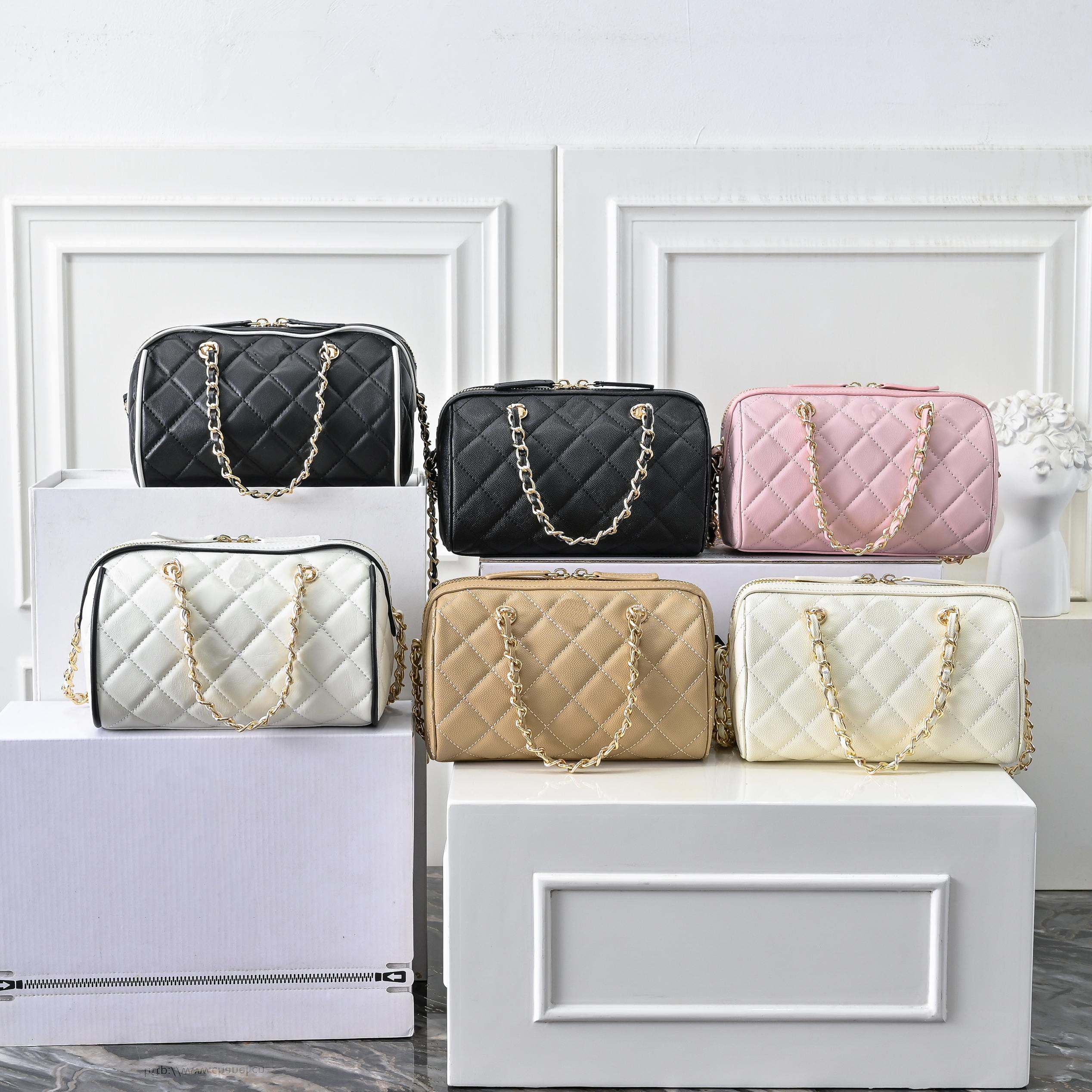 New High Quality Popular 25K Bowling Bag Designer Bag Classic Luxury Handbag Soft Shoulder Bag Women Tote Bag Manufacturer Wholesale