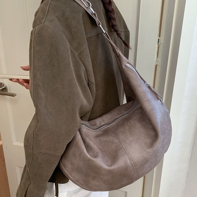 Simple Large Capacity Handheld Tote Bag for Women Winter Niche Versatile Shoulder Crossbody Bag 240816