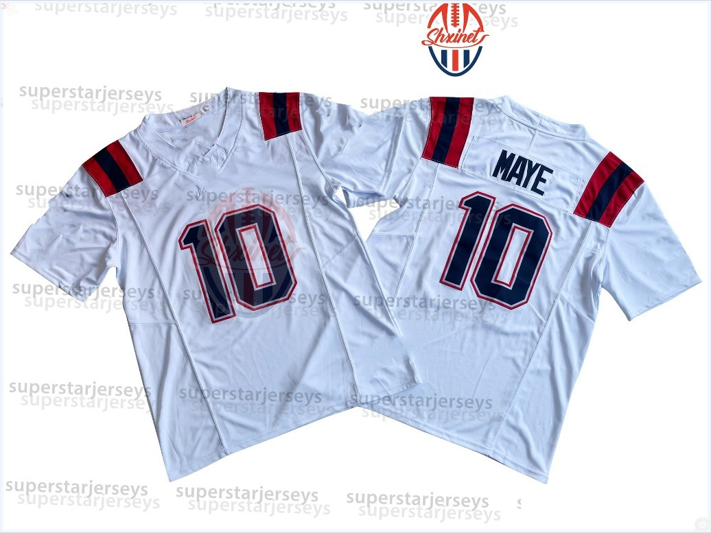 Custom Football Jersey Drake Maye Stefon Diggs Matthew Judon Christian Gonzalez Brady Mike Vrabel Campbell Gibson 2026 Super Blx New Arrivals In Stock