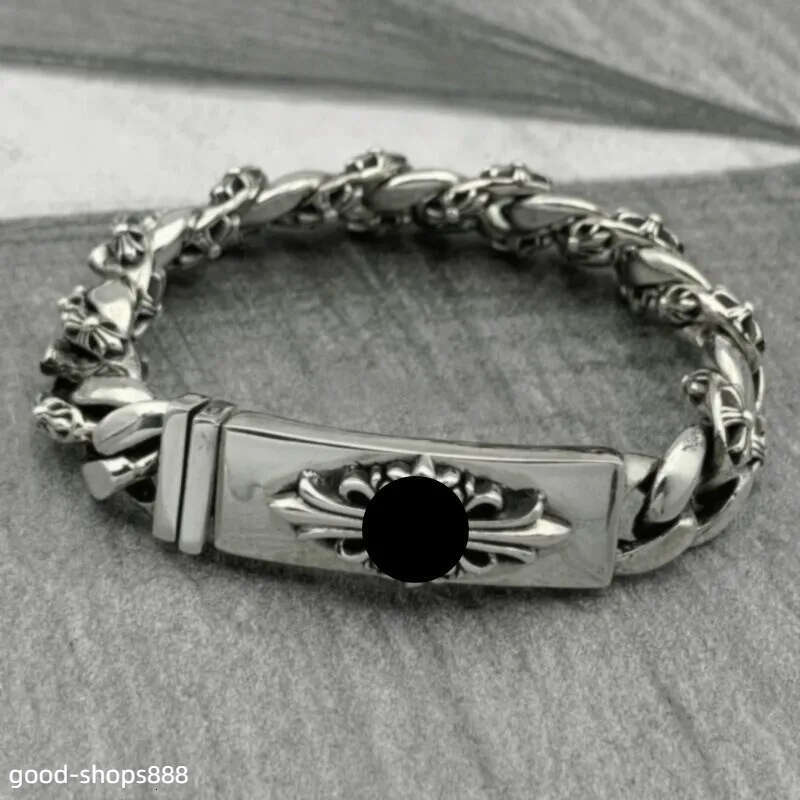 Chrome Fashion Cross Bangles Designer chromes Classic Unisex Bracelet Hip Hop Vintage chromed Women Men Bracelets Jewelry ADG3