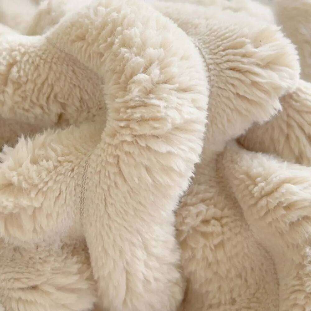 New Cotton Warm Solid Color Double Sided Throw Blanket Breathable Ultra Soft Striped Blankets Home Office W260120