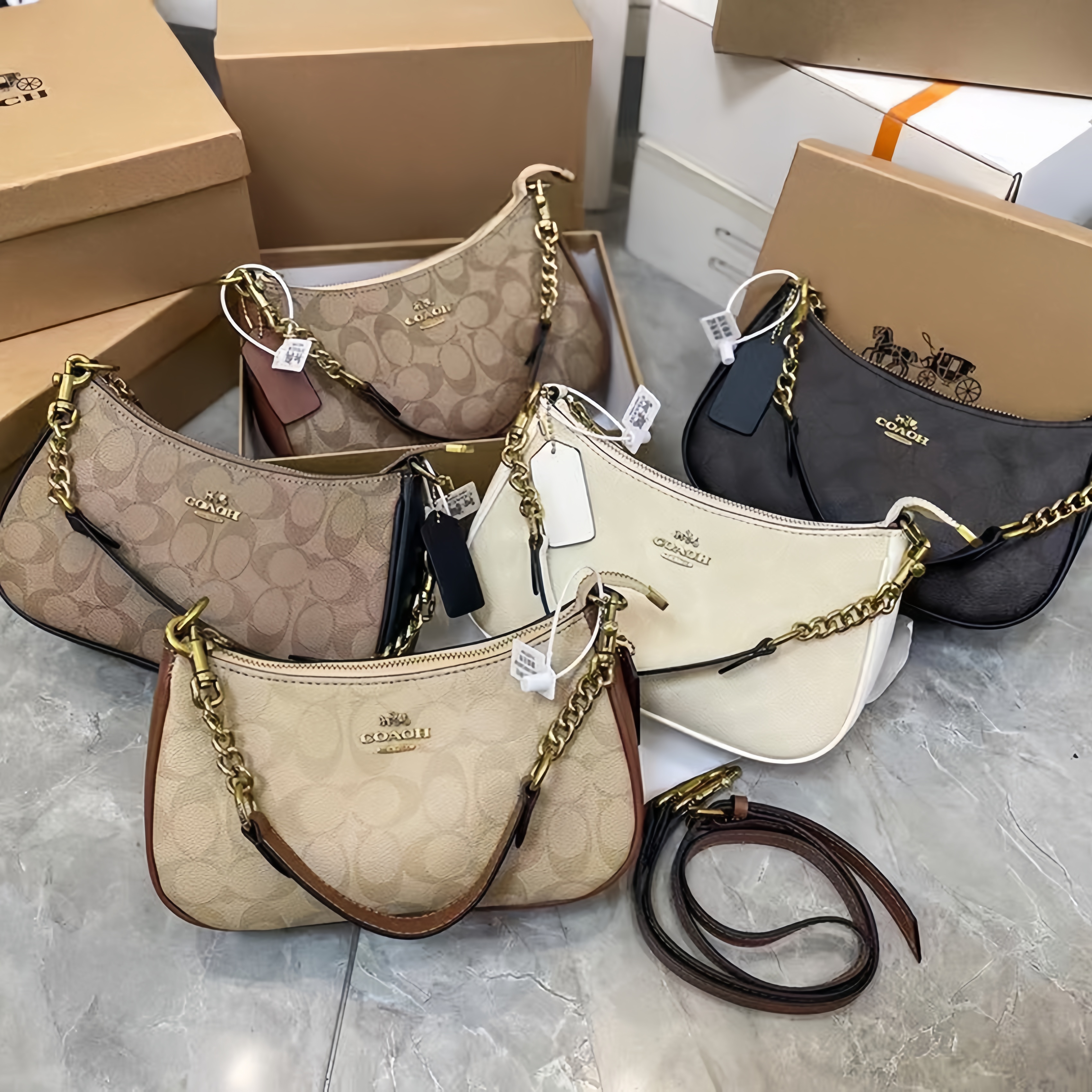 handbags designer bag high quality luxury bag teri shoulder bag tabby bag crossbody bag women classic old flower shoulder casual handheld chain bag half moon bags