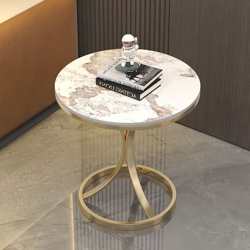 R05301 Luxury sofa side table, small coffee table, stone slab small table
