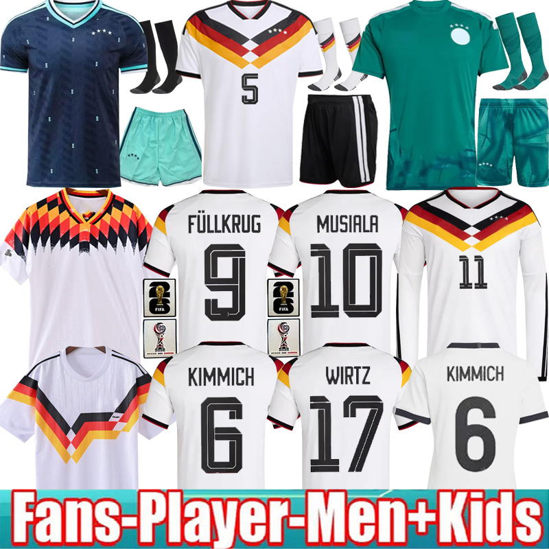 2026 Germany Soccer Jerseys 25 26 Germany Retro 125 Year Anniversary Jerseys Home Away Fans Player Men Kids Kits MUSIALA WOLTEMADE GNABRY KROOS MULLER HAVERTZ