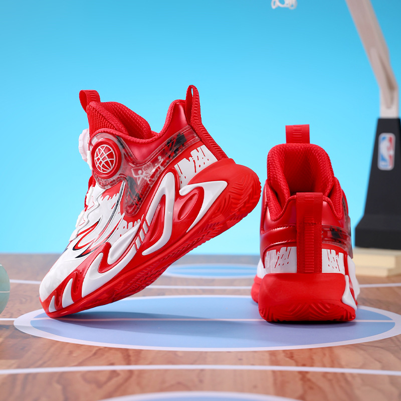 Kids Basketball Shoes Children Tennis for Big Boys Breathable Mesh Sneakers Sports and Running Casual Kids Shoes for Girl