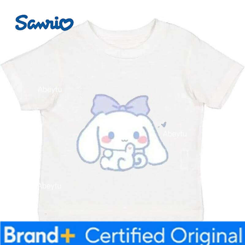 Sanrio Japan Style Cinnamoroll Printed Summer New Women Clothes Y2K Casual Short Sleeve T Shirt Top H260120