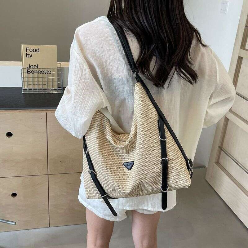 Free shipping 2026 new Vintage Style Women's Tote Four Seasons High-Value Large Capacity Commuter Backpack Versatile Light Luxury Single Shoulder
