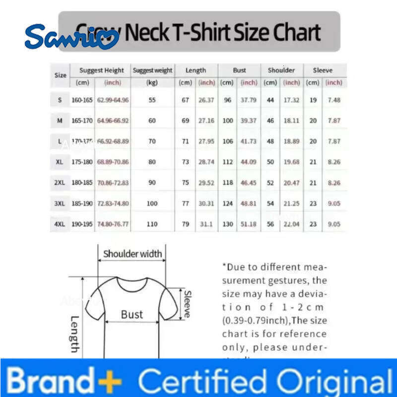 Sanrio Hello Kitty Hellokitty Short Sleeve Crew Neck T-Shirt Cartoon Clothes H260120