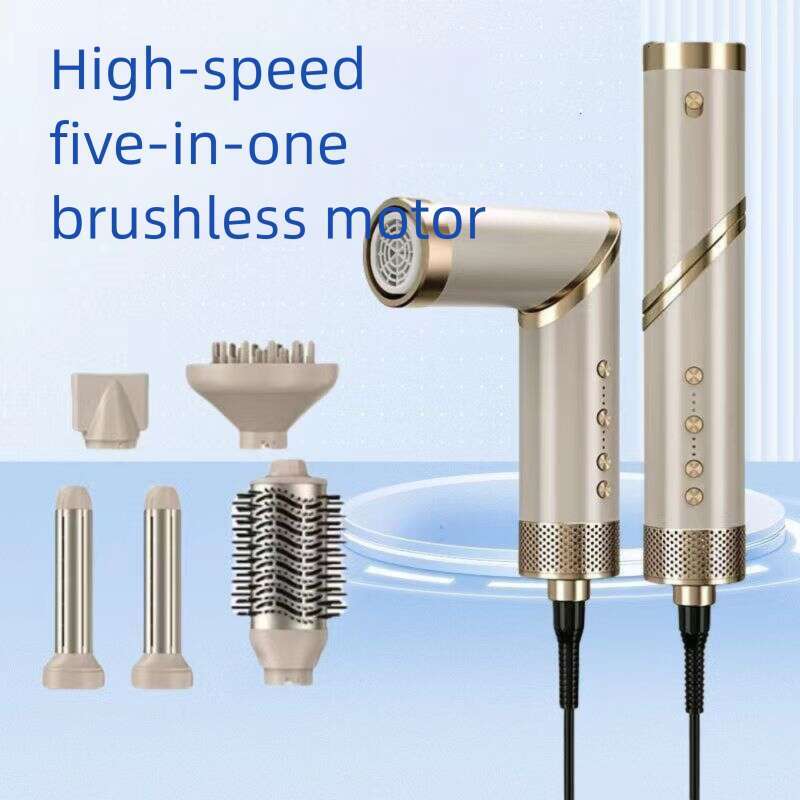 Famous Brand Cross Border Foldable Plasma Household Hot Air Set Multi Function Hair Dryer Comb Curling Iron CKS