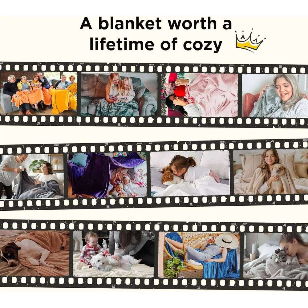 Warm Cozy Throw Blanket with Black White Miniature Schnauzer Design Cute Dog Lovers Gift for Bed Sofa Chair Cover W260120