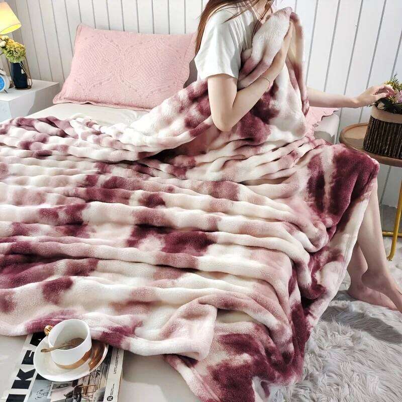 Soft velvet bubble flannel blanket. Skin-friendly silky for bedroom, sofa, travel, or summer use. Comfortable & cozy! W260120