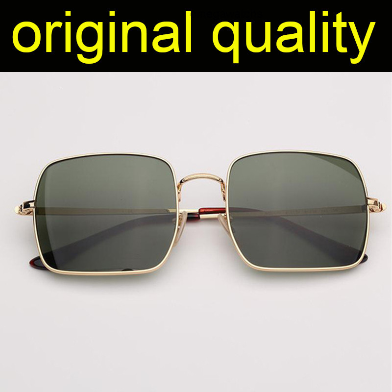 meta glasses ray bands top quality square metal frame 1971 sunglasses men women glass lenses fashion retro sun for male eyewe rayban rayband banssunglasses bans ZJJX