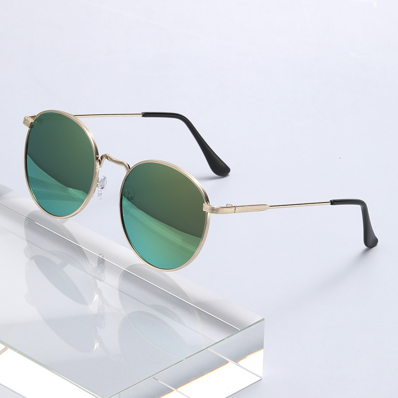 2026 New Korean Fashion Trend Slim Face Round Frame Retro Street Unisex Internet Celebrity Same Style Sunglasses