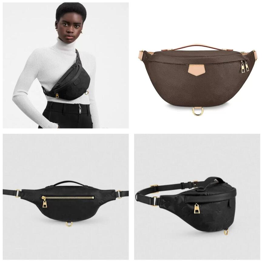 Bumbag Cross Body Waist Bags Temperament Bumbags Fanny Pack Bum embossing flowers Famous soft leather Luxurys designers bags Serial Dust Bag