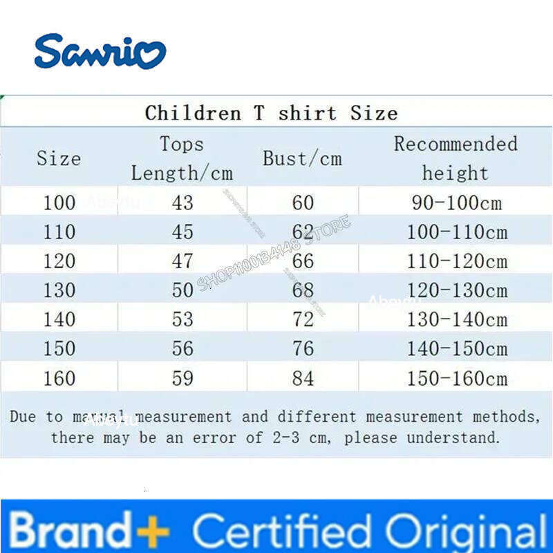 Sanrio My Melody New T-shirt for Children Birthday Figure Tee Top Girl Pink Clothes Cartoon Anime Short Sleeve Kids Loose Clothing Gift H260120