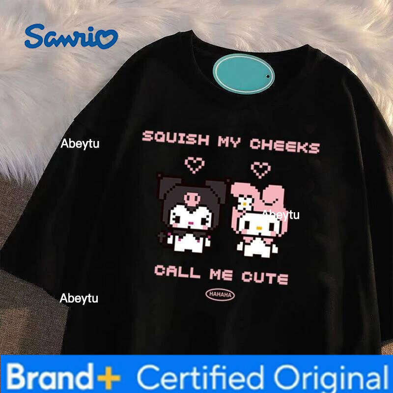 Sanrio Cute Jade Cinnamon Dog Summer New Half-Sleeve Top College Style H260120