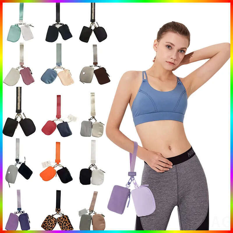 yoga bag luluity lemonous bag key chain bag wallet yoga bags gym bag purse sports detachable zipper wrap around wrist guard wallet keychain luluity lemonous bags ql4